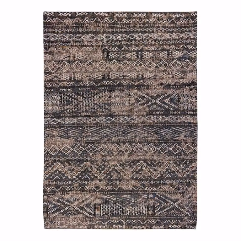 Alfombra kilim moderna Louis de Poortere multicolor en poliéster y algodón, An/P: 170 x 240 cm
