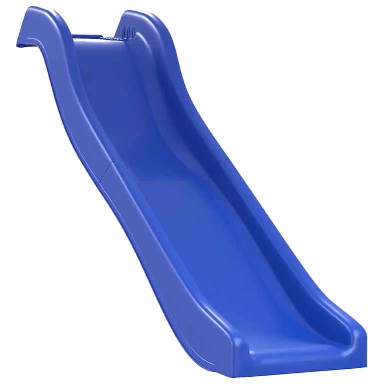 Tobogán infantil modular vidaXL de polipropileno en color azul, An/P/Al: 175 x 38 x 23 cm
