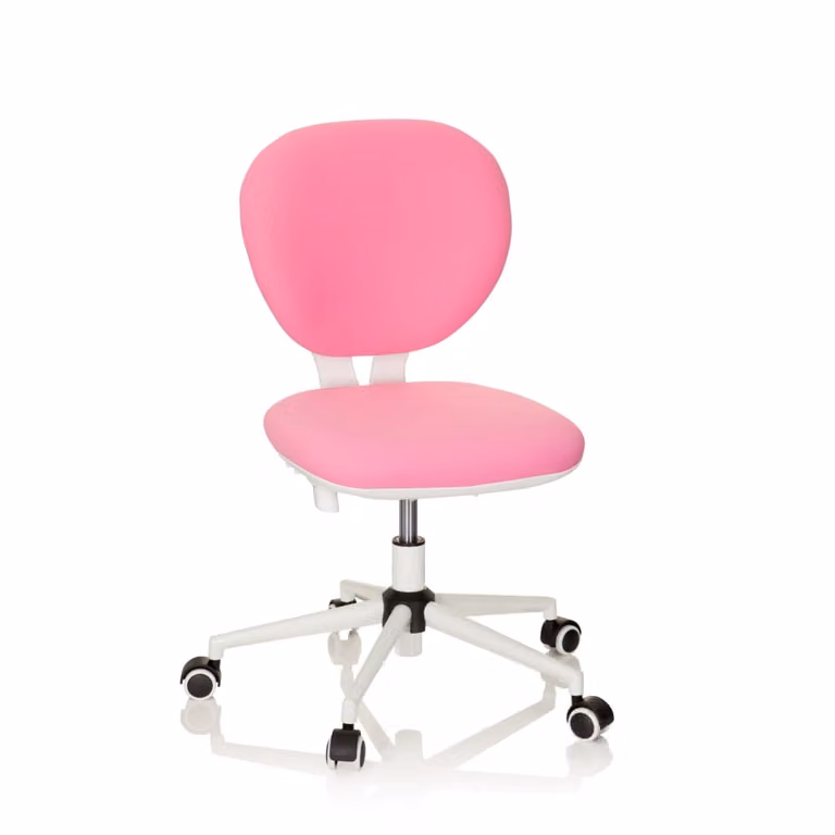 Silla de escritorio giratoria para niños Kid Vivo de hjh office en tela rosa