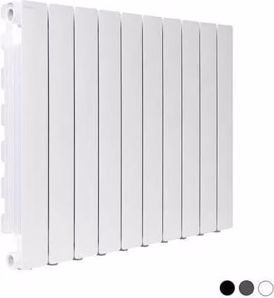 Radiador de aluminio Blitz Super B4 de 3 elementos en color blanco