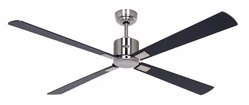 Ventilador de techo Casafan Eco Neo III con motor DC silencioso en color negro y plata, Diámetro: 152 cm