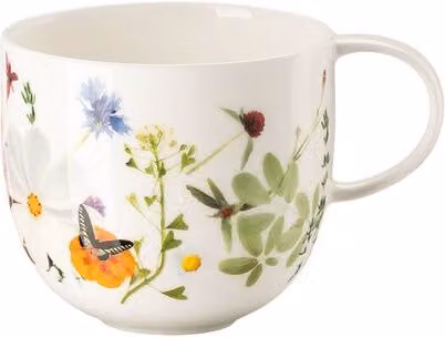 Taza de café Rosenthal Grand Air de porcelana blanca con diseño floral de 0,2 l