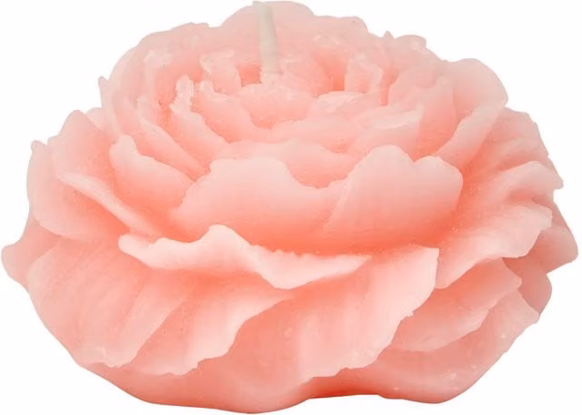 Vela decorativa con forma de flor de rosa rosa de 79 g de Atmosphera