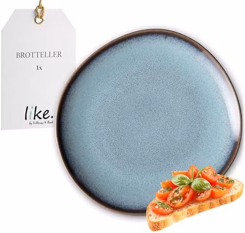 Plato para pan Villeroy & Boch Lave Glacé de gres, Diámetro: 17 cm