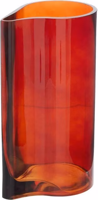Jarrón Fiva de Atmosphera en color rojo de vidrio con Altura: 30 cm