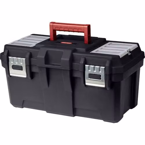 Caja de herramientas Classic de 19 pulgadas Keter con insertos, negro y rojo, An/P/Al: 48 x 26 x 25 cm
