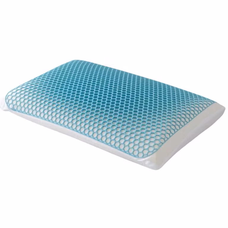 Almohada viscoelástica Reca Bedding blanca con funda extraíble, transpirable y antibacteriana, An/An: 40 x 70 cm