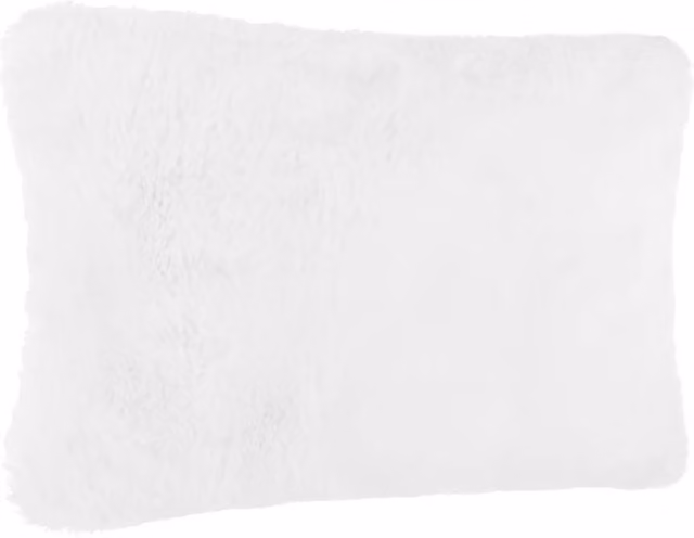 Cojín de piel sintética blanca Atmosphera de 45 x 30 cm