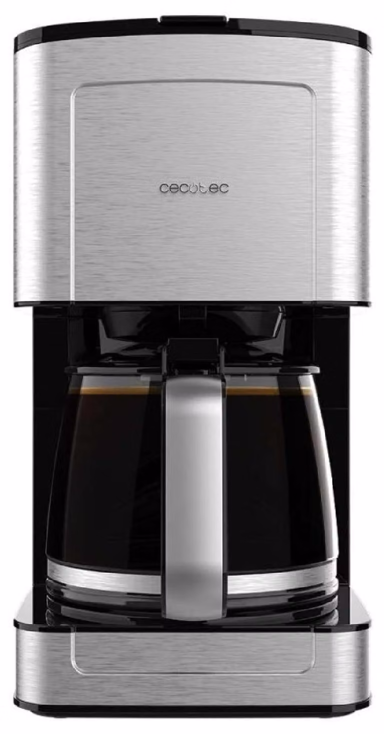 Cafetera Cecotec Coffee 56 Heat color plata con jarra de cristal y potencia de 800 W