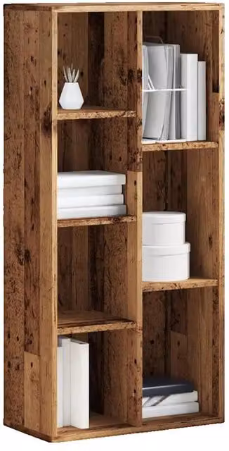 Estantería de pared clásica vidaxl en madera color marrón An/P/Al: 50 x 25 x 104 cm
