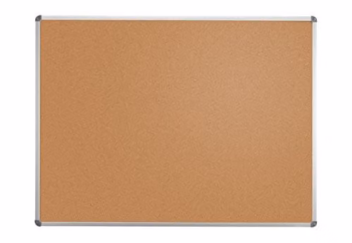 Tablero de corcho MAULstandard con marco de aluminio, color marrón y gris, An/Al: 150 x 100 cm