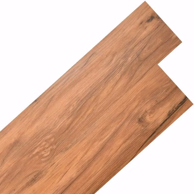 Tableros de suelo autoadhesivos vidaXL con efecto madera en color beige y marrón, 2,51 m² (18 unidades)