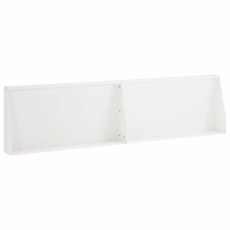 Set de 2 jardineras elevadas vidaXL de acero blanco para jardín ornamental, An/P/Al: 80 x 40 x 12 cm
