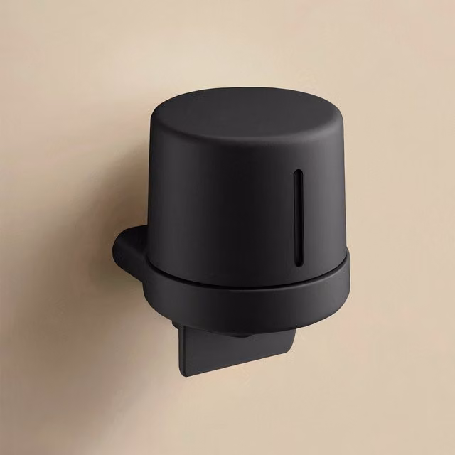 Dosificador de jabón de pared Cosmic Architect S+ recargable de 400 ml en color negro