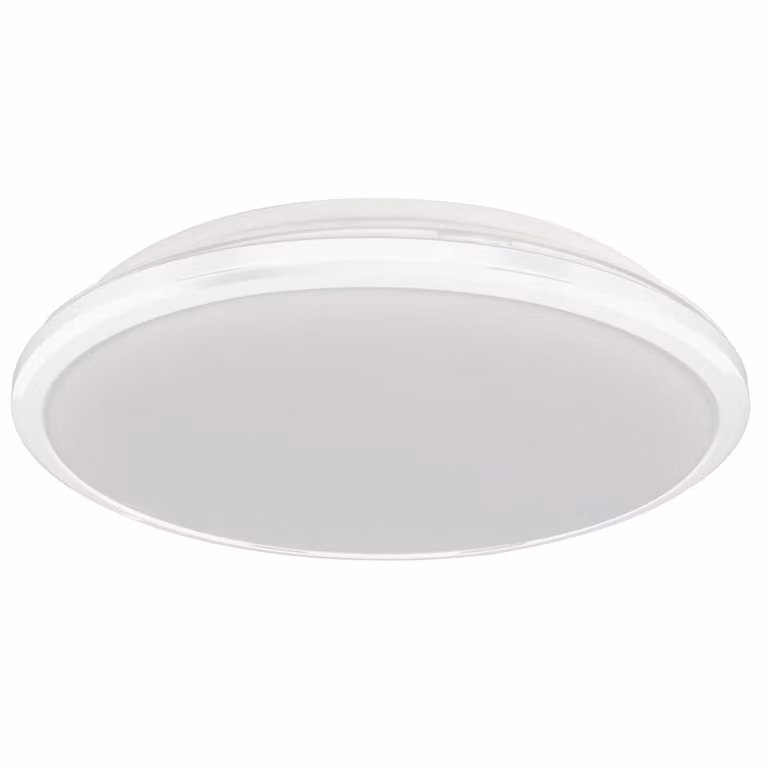 Luminaria de techo LED Milagro TERMA ML6401 blanca con protección IP44 de 18W