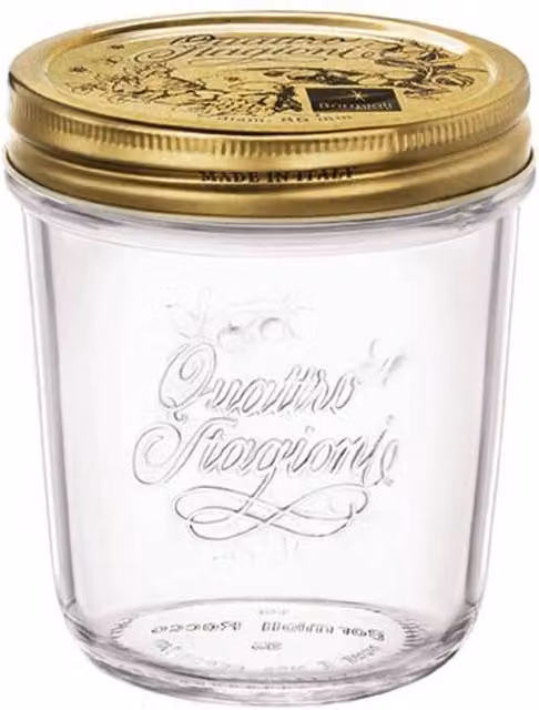 Pack de 12 tarros de cristal VDS de tipo svasado para cuatro estaciones con tapa de rosca, transparentes, 32 cl cada uno