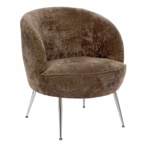 Sillón Tildae de Atmosphera en tejido de pana color marrón An/P/Al: 69 x 63 x 71 cm