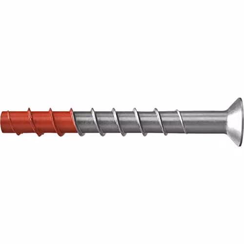 Tornillo de hormigón Fischer UltraCut FBS II 10 x 120 mm, acero inoxidable, color plata, pack de 50 unidades