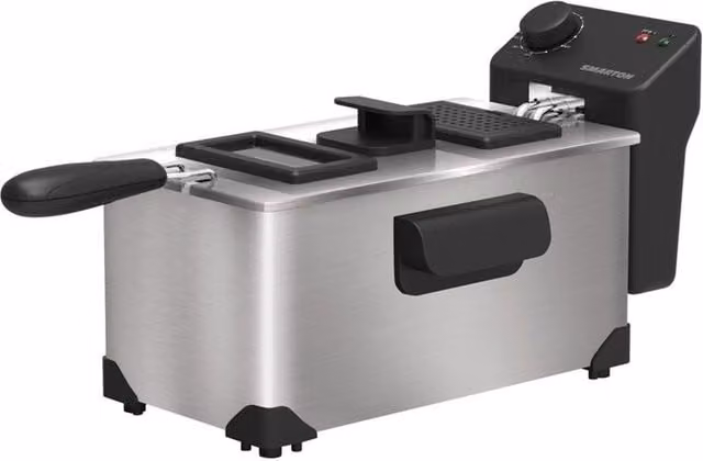 Friteuse Smarton FR 300 en acero inoxidable color plata con tecnología oil cold zone