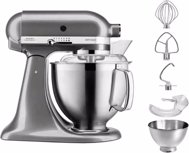 Robot de repostería KitchenAid 5ksm185psems en color silver