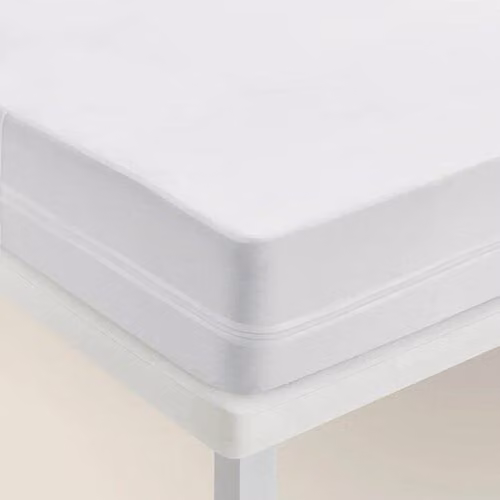 Funda de colchón Pikolin impermeable y transpirable con membrana de PU, An/P/Al: 90 x 190 cm, Altura: 1 cm, color blanco
