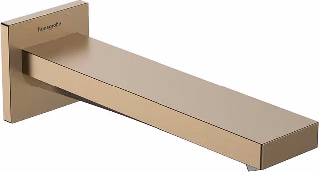 Caño para bañera Hansgrohe Tecturis E en bronce cepillado