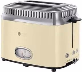 Tostadora retro Russell Hobbs de 2 ranuras en color beige