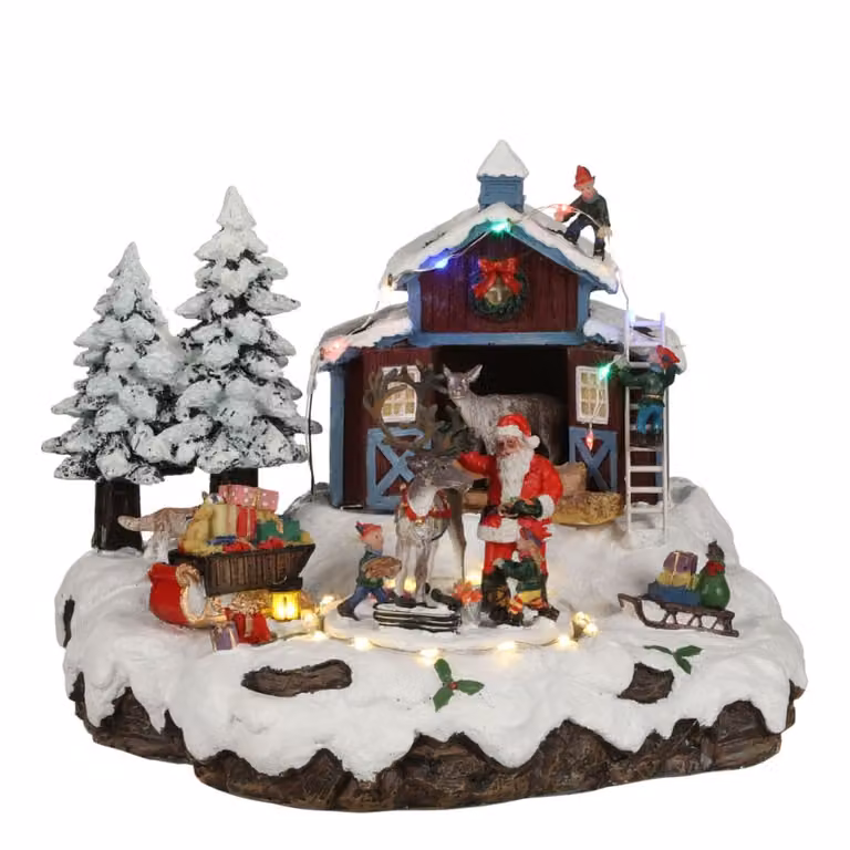 Pueblo navideño LuVille Originals multicolor An/P/Al: 21 x 23,5 x 20 cm