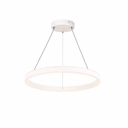 Luminaria de suspensión LED SLV ONE 60 PD en color blanco con temperatura de color ajustable y función regulable up/down