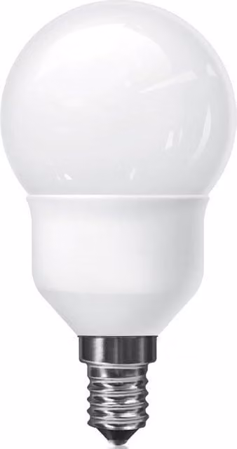 Bombilla Globo Extra Mini Supreme Luxram E14 Blanca de 5W con luz blanca fría de 4000K y 212lm