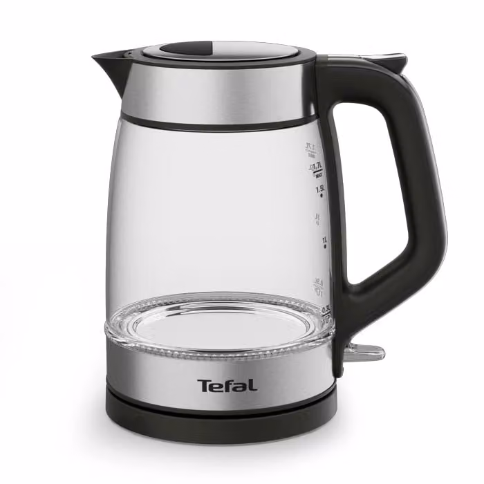 Hervidor de agua Tefal de cristal transparente con capacidad de 1,7 l y filtro antical
