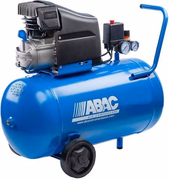 Compresor de línea coaxial Abac azul de 50 litros