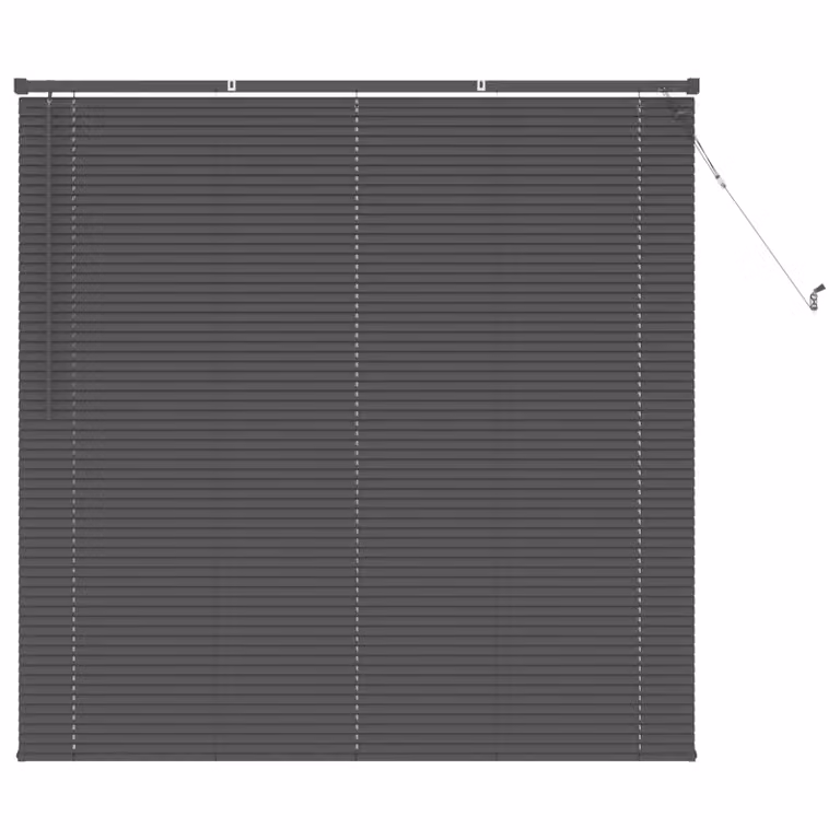 Persiana veneciana vidaXL de PVC en color gris plateado, An/Al: 150 x 130 cm, con lamas de 25 mm