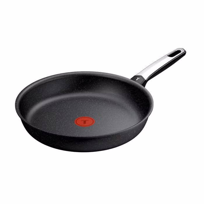 Sartén Tefal Expertise+ con revestimiento antiadherente de cerámica y aluminio en color negro, compatible con inducción, Diámetro: 28 cm