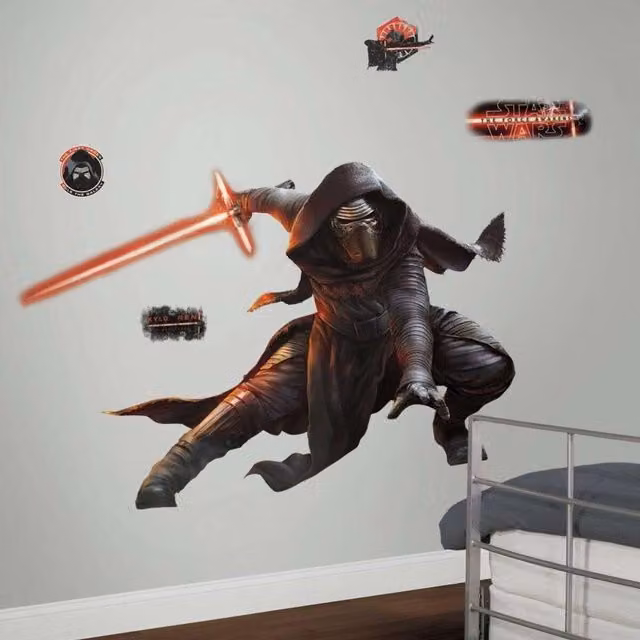 Pegatinas de pared RoomMates con diseño de Kylo Ren de Star Wars Episodio VII, multicolor, An/Al: 156 x 104 cm