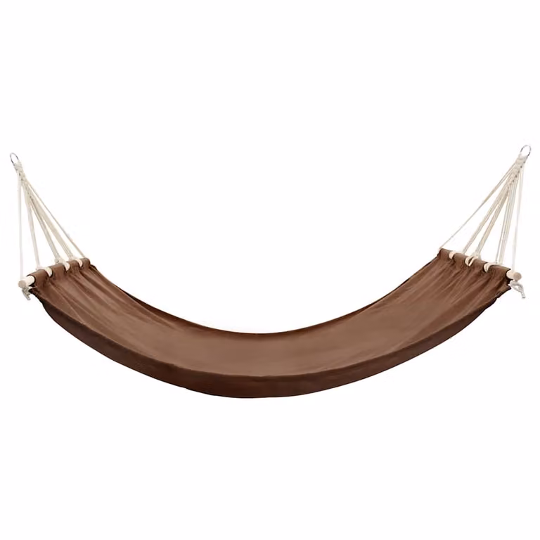 Hamaca con barra VIDAXL de madera marrón para jardín An/P/Al: 210 x 150 cm