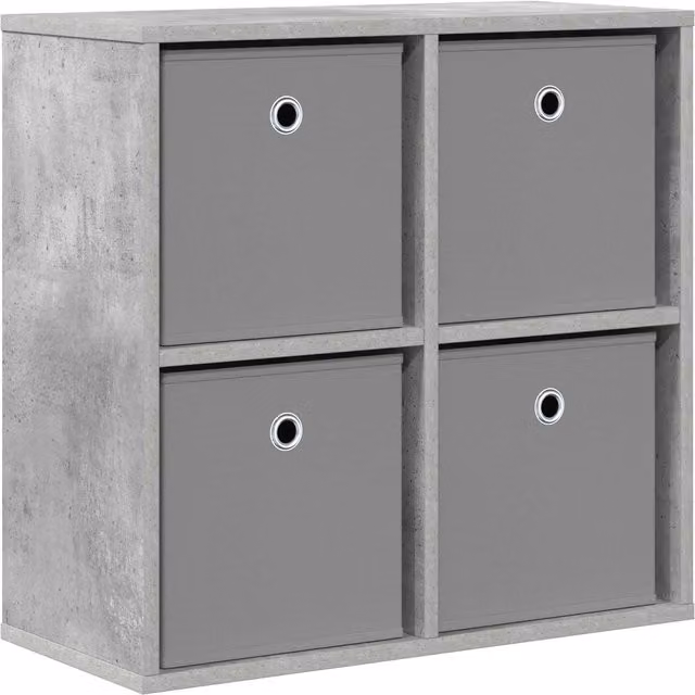 Aparador moderno VIDAXL en color gris con acabado mate, An/P/Al: 59,5 x 27 x 57 cm