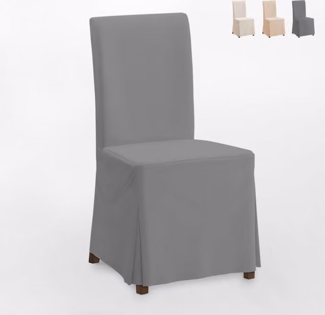 Funda de protección lavable para sillón comfort y silla larga Amazing Home Design, color gris