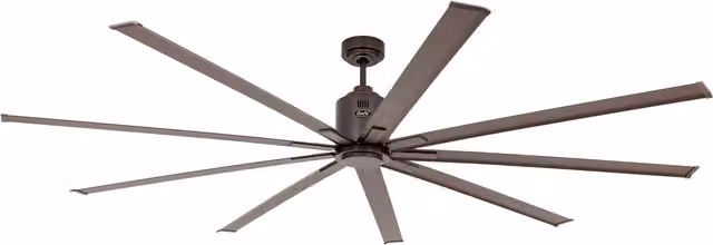 Ventilador de techo CASAFAN Big Smooth Eco color bronce con mando a distancia y temporizador, Diámetro: 224 cm