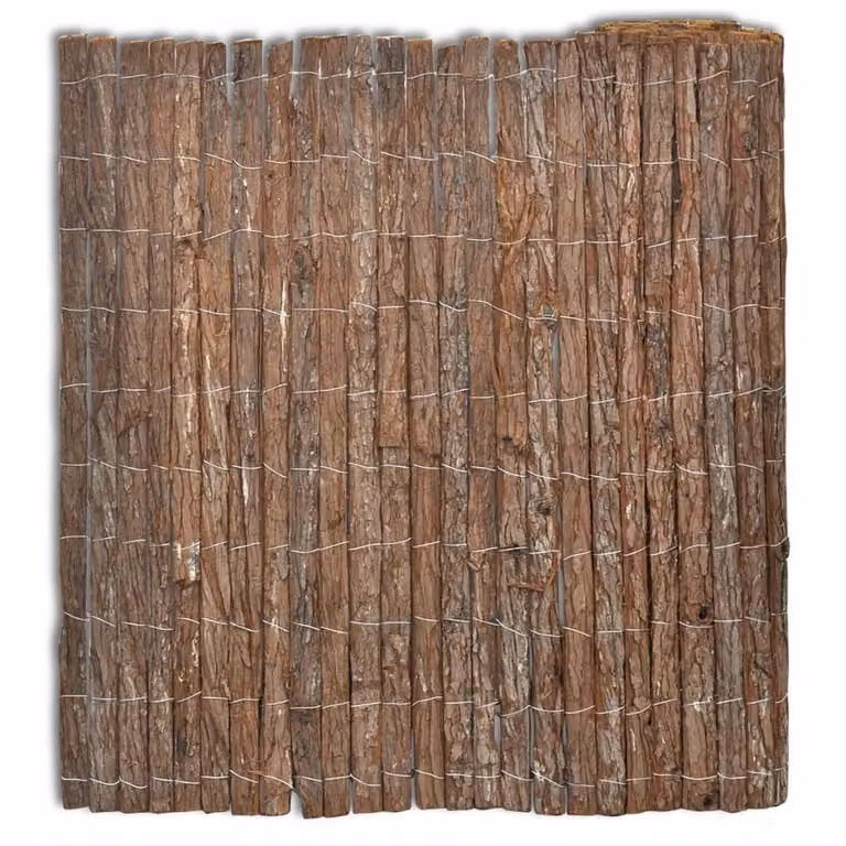 Valla de cañizo Syfax de madera tejida en marrón y multicolor, An/Al: 400 x 100 cm
