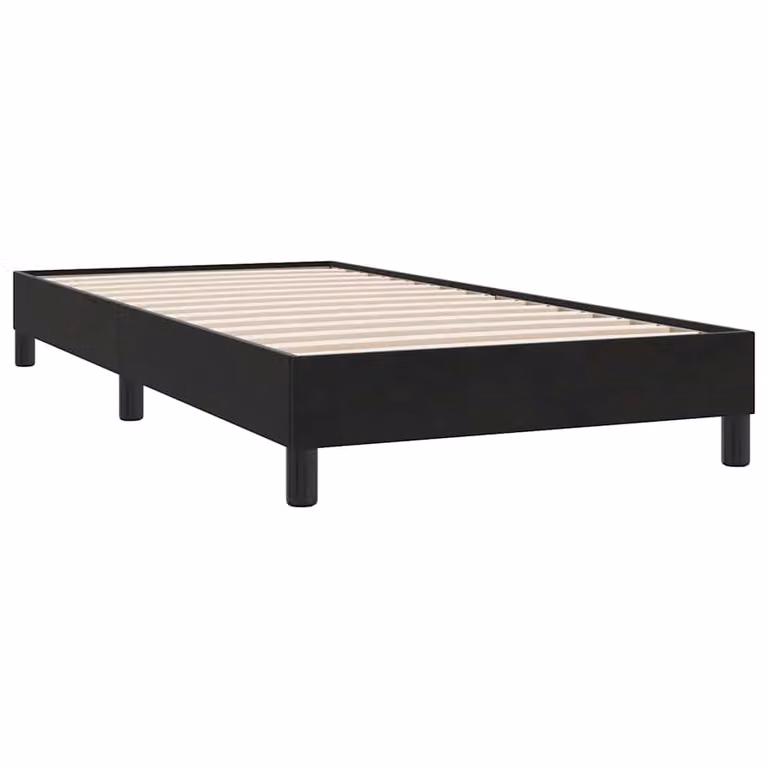 Estructura de cama tapizada vidaXL en terciopelo negro de 100 x 220 cm