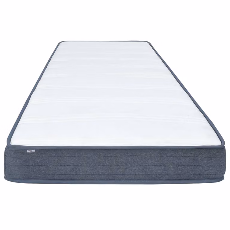 Colchón box spring híbrido vidaXL en tela blanca con suavidad media, An/P/Al: 140 x 190 x 20 cm