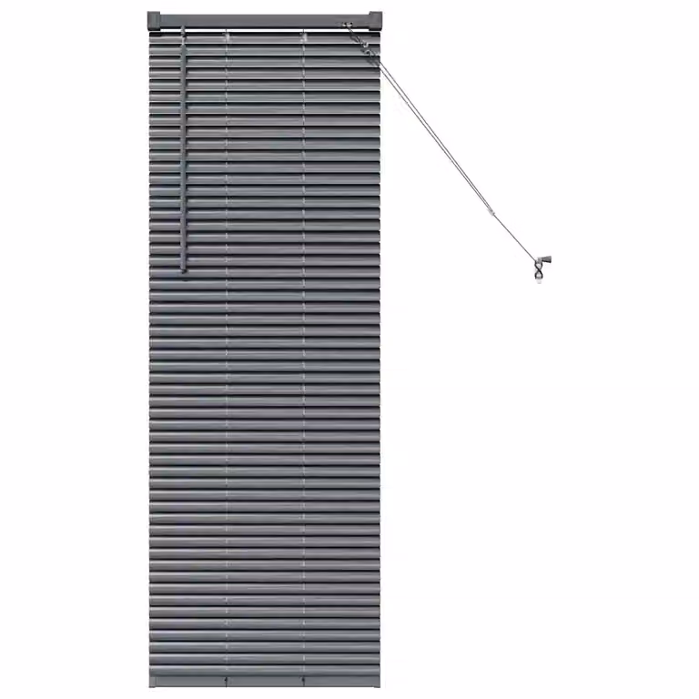 Persiana veneciana de aluminio vidaXL en gris oscuro, An/Al: 130 x 45 cm, 25 mm