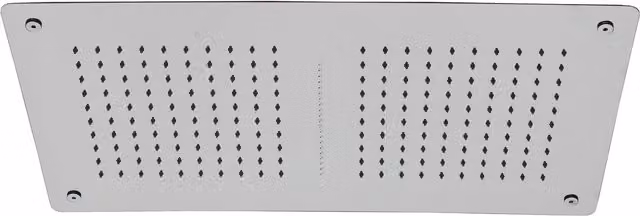 Ducha de lluvia rectangular Bernstein para montaje en techo, acabado cromado, An/P: 70 x 38 cm