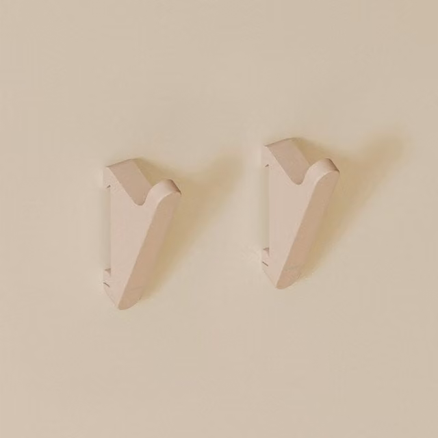 Colgador de pared Cosmic autoadhesivo de plástico en blanco, gris o beige