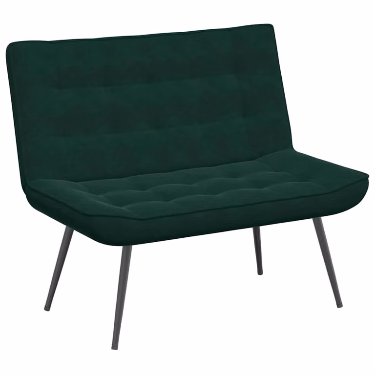 Banco de terciopelo verde vidaXL An/P/Al: 110 x 74 x 84 cm