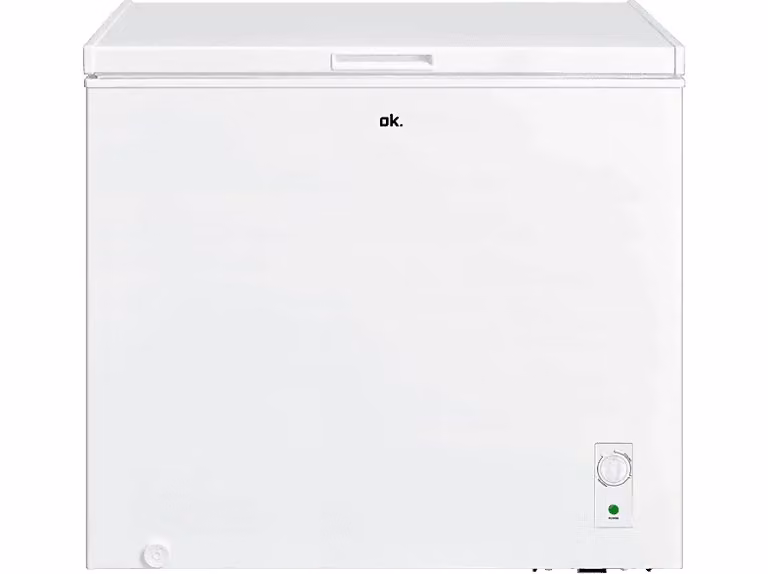 Congelador horizontal ok. OFZ 171 E W de 198 l en color blanco con control de temperatura y función super freezing