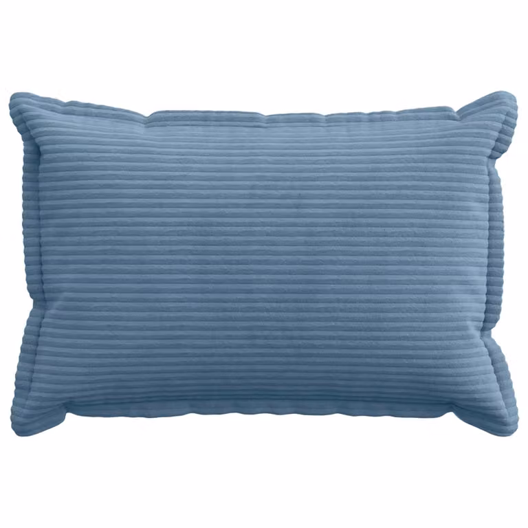 Set de 2 fundas de almohada vidaXL HOUTEN en pana azul, An/An/Al: 50 x 30 x 30 cm
