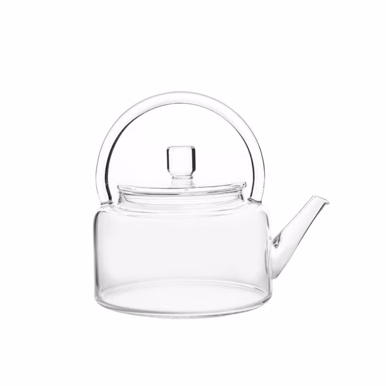 Tetera de vidrio transparente Aulica de 2 l, An/P/Al: 24 x 24 x 21,5 cm