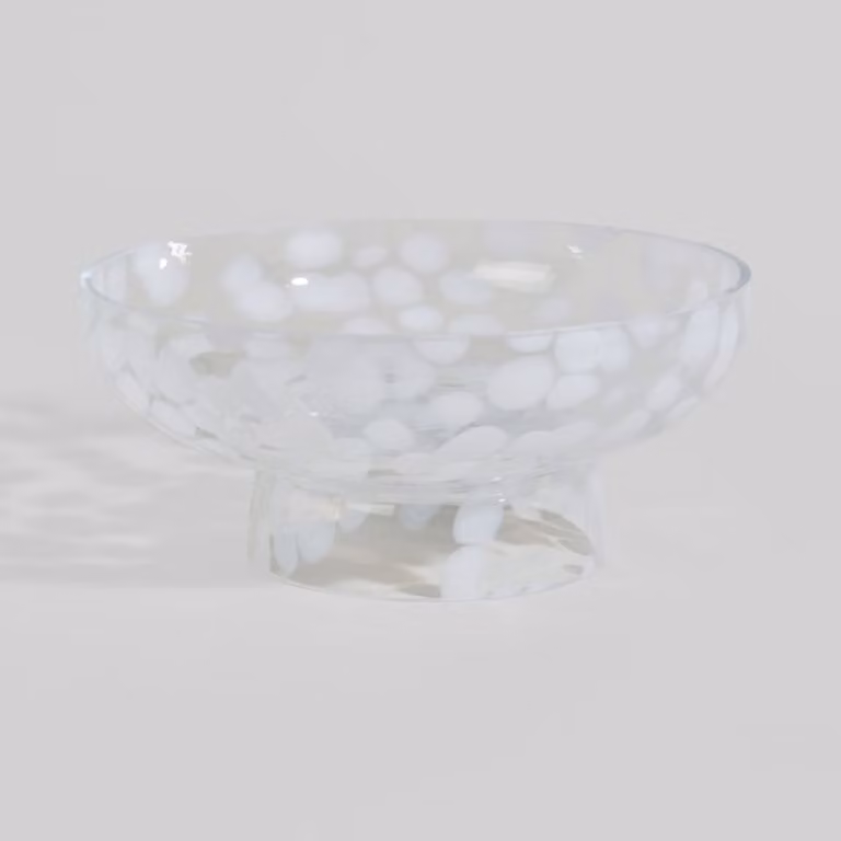 Frutero redondo de vidrio blanco Maisons du Monde